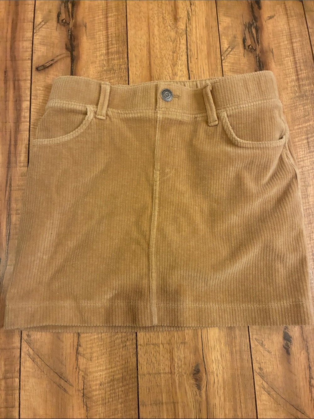 abercrombie kids Camel Corduroy Mini Skirt
